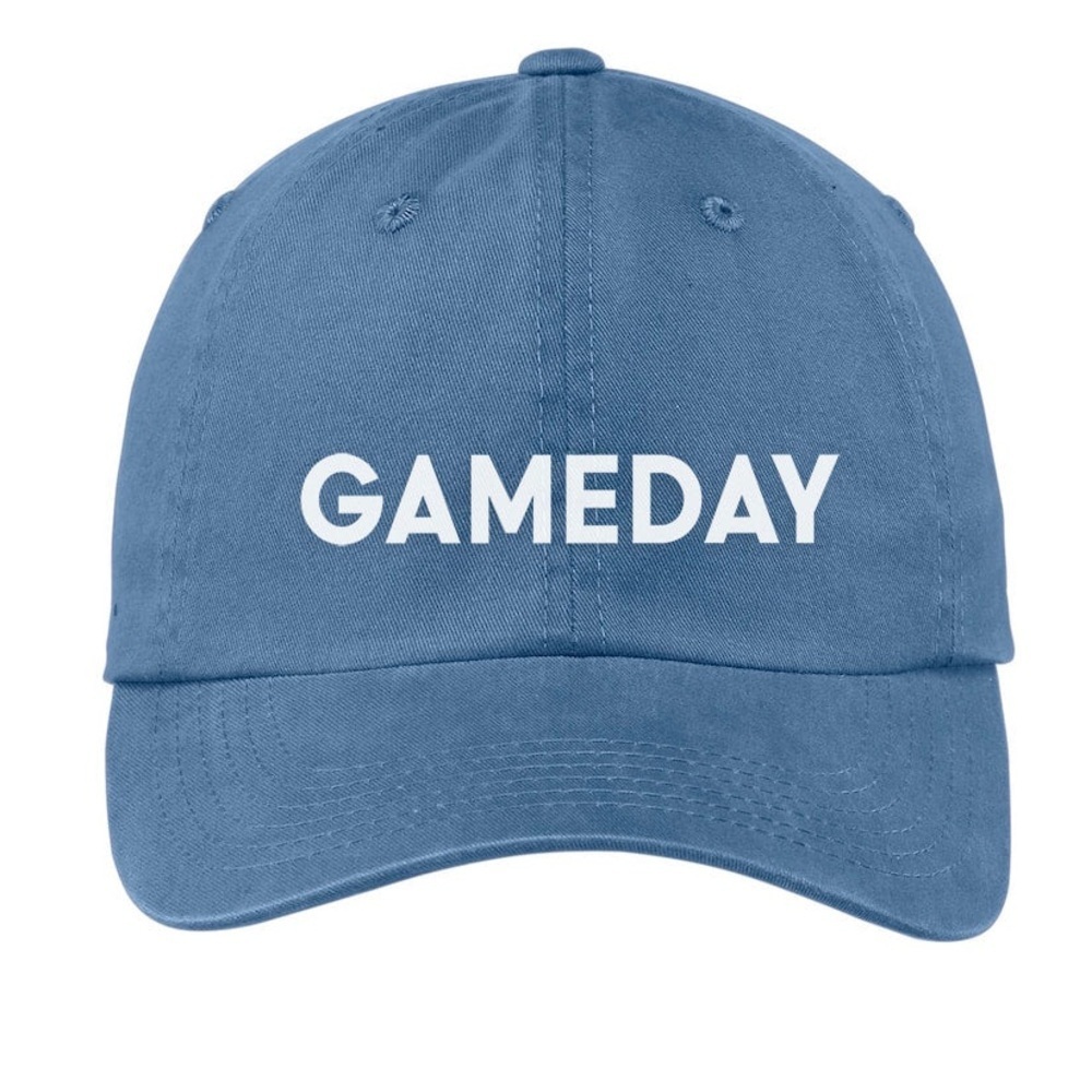 ❤️Frankie Jeans Gameday Baseball Adjustable Baseball Cap Hat in Faded Navy Blue